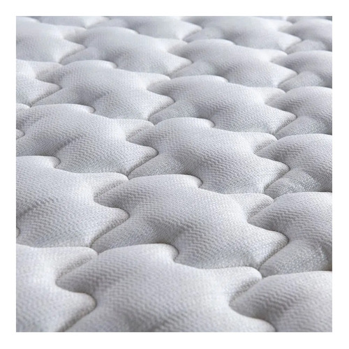 Imagen 4 de 4 de Colchón 1 plaza de resortes Rosen Wave blanco y negro - 90cm x 190cm x 21cm