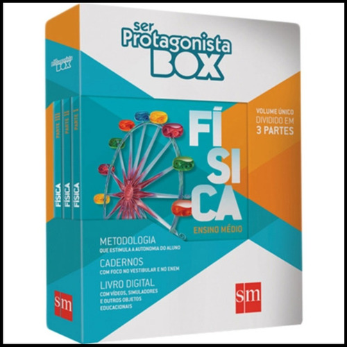 Imagem 1 de 1 de Livro Box Ser Protagonista Física Ensino Médio 3 Parts Sm