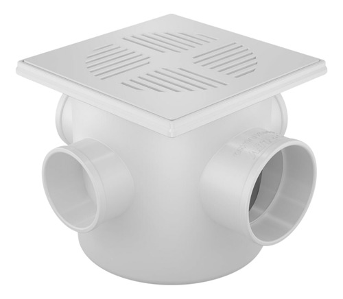 Caixa Sifonada Com 3 Entradas 100x100x50mm Esgoto Predial