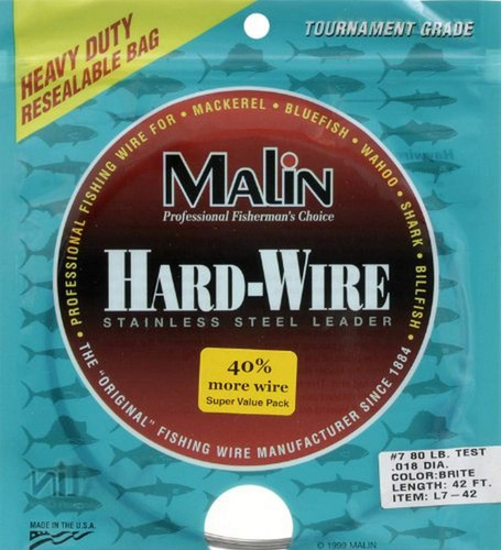 Malin L7-42 Línea Pesca Acero Inoxidable 80lb