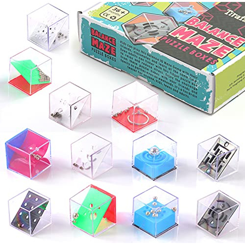 Balance Iq Maze Game Mini Fidget Puzzle Box 12 Piezas N...