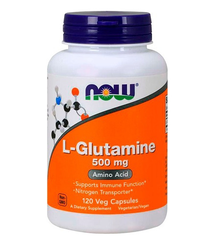 L-glutamine 500 Mg 120 Capsulas Veganas Now