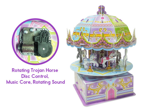 Carrusel De Música R Puzzles Para Niños, Carrusel, Caja De M
