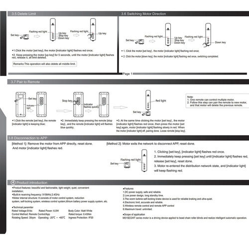 A Motor De Cortina Inteligente Tuya Wifi M515egb