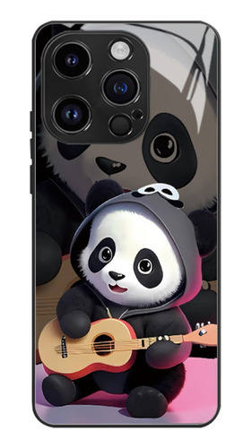 Funda De Cristal Guochao Panda Para iPhone, 4 Piezas