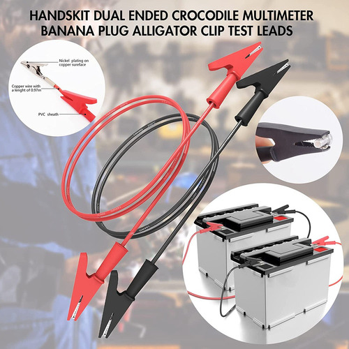Cables De Prueba Multímetros Con Pinza De Cocodrilo Electric