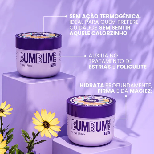 Bumbum Cream Suave 200g - Anticelulite E Antiestrias Neutra