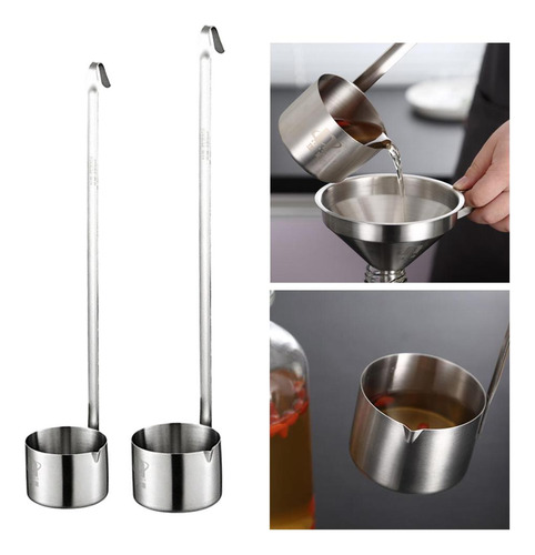 2x Cucharón De Camarero Wine Dipper Con Gancho Para