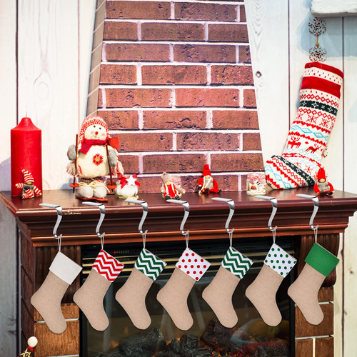 Juego De 7 Ganchos Para Colgar Calcetines De Navidad