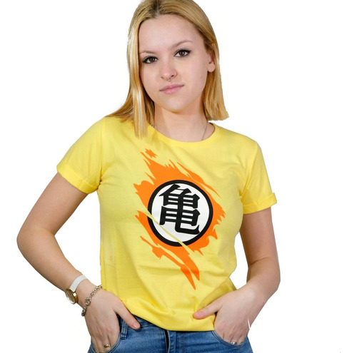 Remera Mujer Anime Dragon Ball Z Goku Cosplay Color Negro