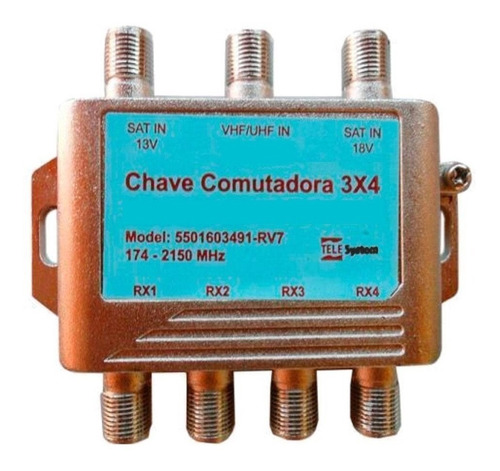 Chave Comutadora 3x4 Amplificada