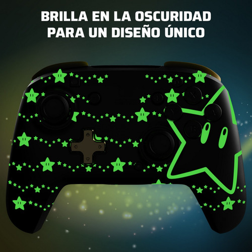 Control Joystick Inalámbrico Rematch Glow P/ Nintendo Switch Color Super Star