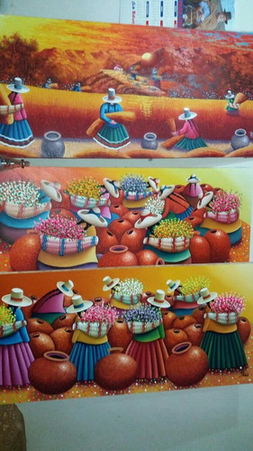 Cuadros Al Oleo Tipicos.pinturas Para Sala Hogar