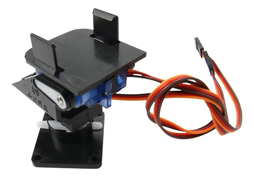 Mini Pan Tilt Cámara Plataforma Antivibración Montaje Servos Color