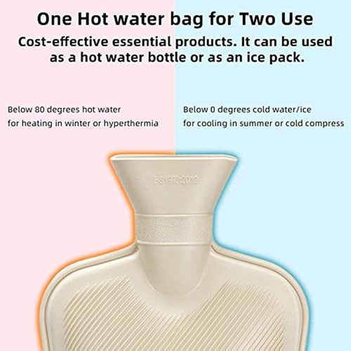 Botella De Agua Caliente De Goma 2l Para Calambres Cuello