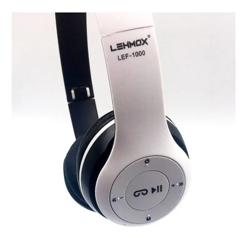 Headphone Bluetooth Sem fio Lehmox Lef-1000 Fone De Ouvido Branco Wireless Para Celular