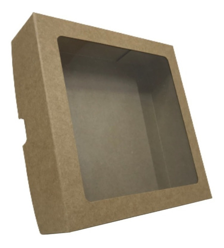 Imagem 1 de 8 de Caixa Para Presente Kraft 20x20x6 Tampa E Fundo 20 Un