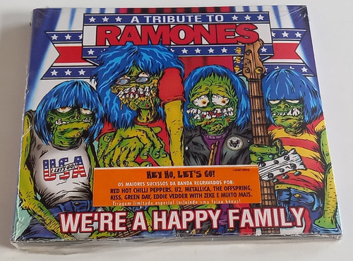 Cd A Tribute To Ramones We're A Happy Family. Cd Raro Novo Versão do álbum Estandar