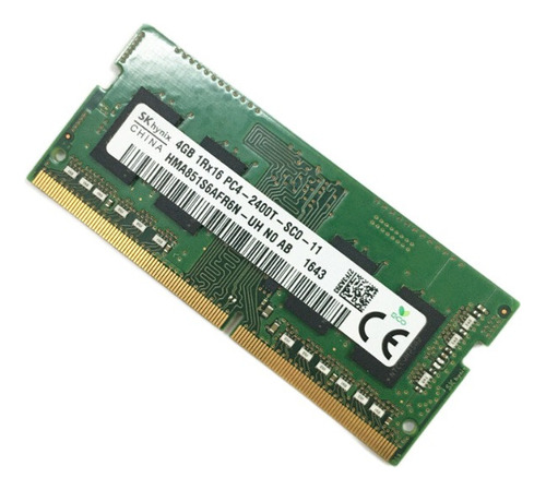 Memorias Ram Sk Hynix 4gb. 1 Rx16. Pc4-2400t. Original (Usado)