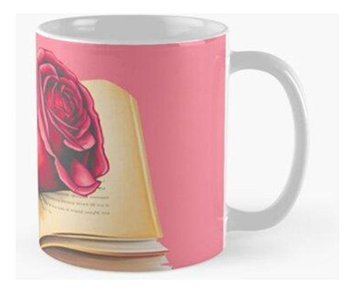 Taza Diseño Simple De Una Pegatina De Libro De Romance. Cali