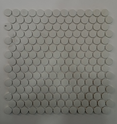 Gc Malla-mosaico Listelos Decorativa Penny Snow Matte 28x28 