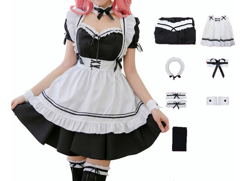 Disfraz Sqy Cosplay Anime Traje Maid Lolita | Meses sin intereses Disfraz Sqy Cosplay Anime Traje Maid Lolita | Meses sin intereses