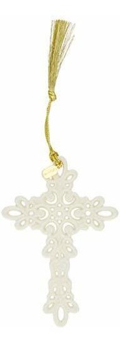 Lenox 2018 Snow Fantasies Cross Ornamento