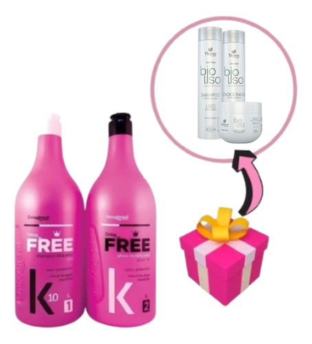 Kit Progressiva Onixx Brasil Free K10 Shampoo +