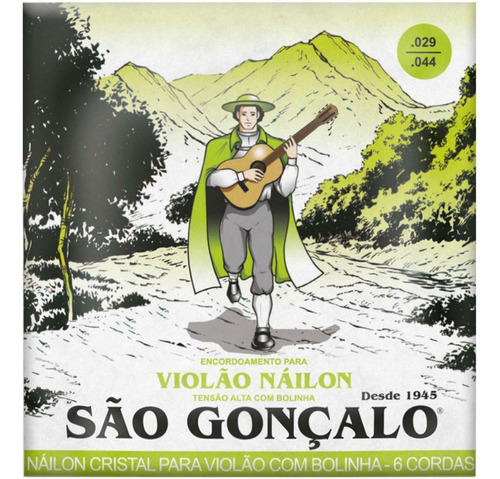 Encordoamento São Gonçalo Violão Nylon Bolinha Pesado 11040