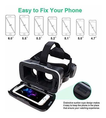 Pansonite Lente Realidad Virtual 3d Vr Audifono