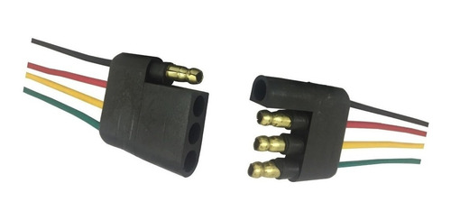 Conector Ficha De 4 Vías Goma Inyectada