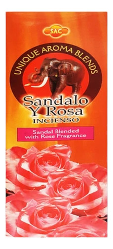 Incienso Sac  Sándalo Y Rosa - 120 Varas