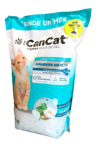 Piedras Sanitarias Gato Cancat Sìlica Clasica X1  3,8 L