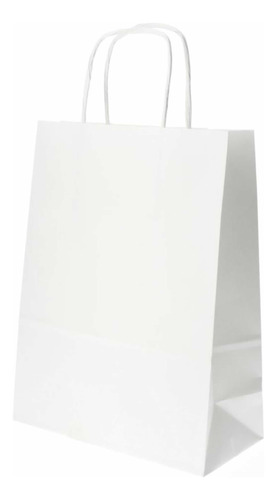 Bolsas De Papel Kraft Blanco 30x41x12cm 100 Unid Ecológicas