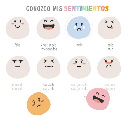Juego Didáctico Imantado Para Niños, Emociones