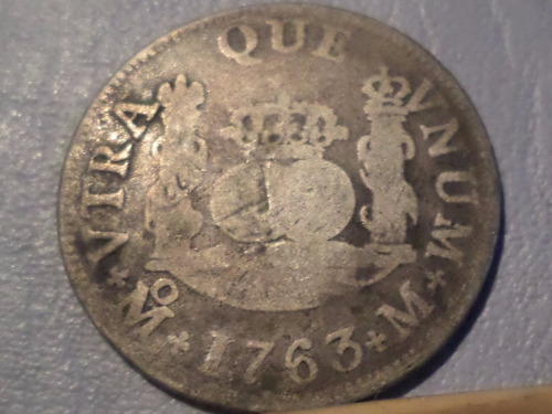 Mexico 2 Reales 1763  Mo-m B