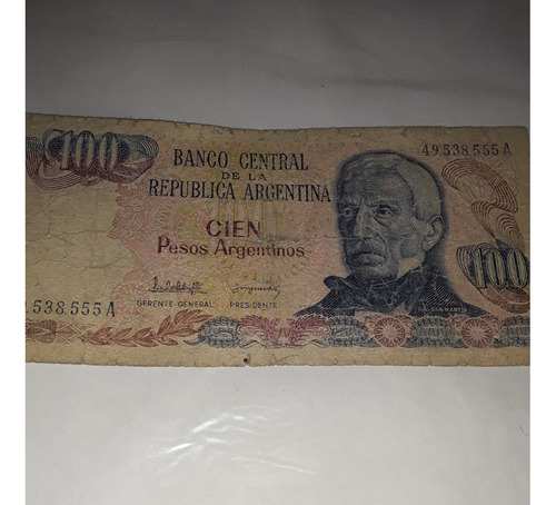 Billete Argentino  100 Pesos
