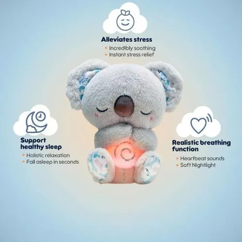 . .. Evora Respirando Koala Bebé Compañero Sueño Koala