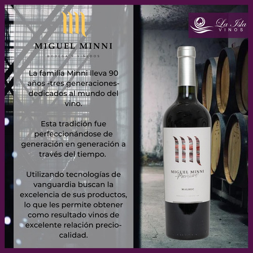 Vino Miguel Minni Premium Malbec 750ml -