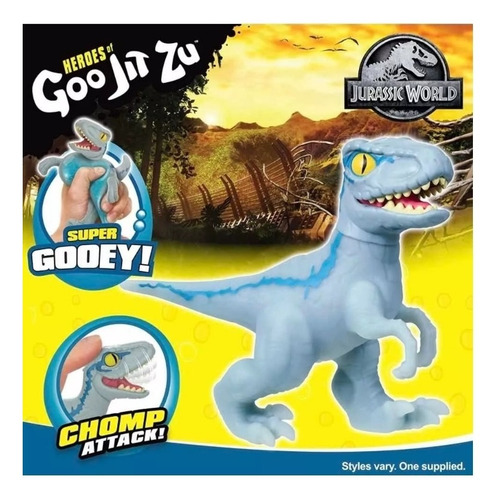 Dinosaurio Blue Velociraptor Chomp Heroe Goo Jit Zu Jurassic