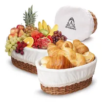 Comprar Cesta De Pan Grande Para Juego De Servir: Cesta De Mimbre De