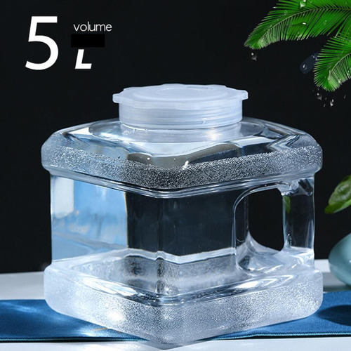 Jarra De Cubo De Botella De Almacenamiento De Agua Grande 5l