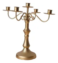 Comprar Candelabro Con Brazos, Centro De Mesa, 5 Brazos Dorados