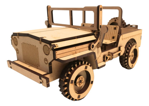 Puzzle 3d Rompecabezas De Madera Auto Willys Wa00117