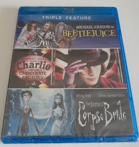 Triple Feature Blu-ray Tim Burton Nuevo Original