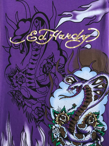 Blusa Dama Ed Hardy 2000s Y2k Nwt Nuevo Etiqueta Original M