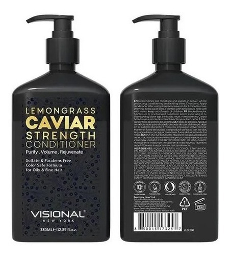 Visional® Shampoo Caviar Sin Sal Para Cabello Seco 400ml