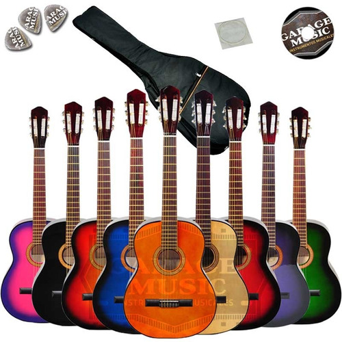 Guitarra Electro Criolla Clasica Funda Acolchada Cuerda Cd