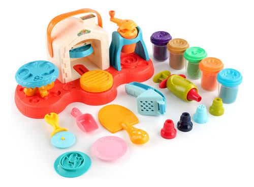 Z Juego De Rol Pizza Chef De Simulación De Plastilina, 15