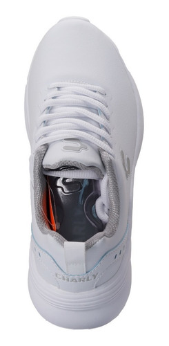 Imagen 3 de 7 de Tenis Charly Borax Relax Light Sport Walking Blanco Gnv®